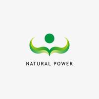 plantilla de vector libre de logotipo de energía natural