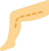 ilustración de vector de cirugía de pierna en un fondo. símbolos de calidad premium. iconos vectoriales para concepto y diseño gráfico.
