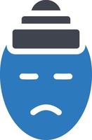 Mental sick vector illustration on a background.Premium quality symbols.vector icons for concept and graphic design.