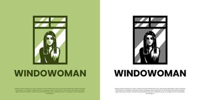 Lady in the Window Logo vector