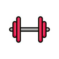 Dumbell Icon. Dumbell Logo. Vector Illustration. Isolated on White Background. Editable Stroke