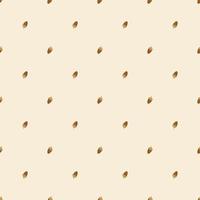 Seamless autumn pattern with acorn on yellow background. Bright fall print for textile and design. Vector flat ilustration