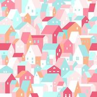 Pastel Abstract Building Composition Background vector