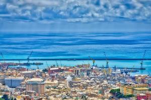 View of Genoa from above photo