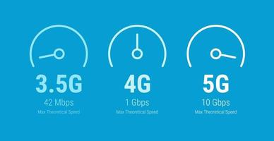 5g tecnología inalámbrica de red nueva conexión inalámbrica a internet wifi números de flujo de código binario de datos grandes ilustración vectorial vector