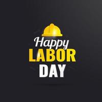 Happy Labor Day banner design template vector illustration