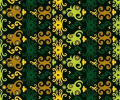 seamless patern of dayak ethnic pattern.traditional Indonesian fabric motif.borneo pattern. vector design inspiration. Creative textile for fashion or cloth