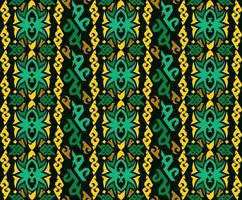 patrón sin costuras de patrón étnico dayak.motivo de tela indonesia tradicional.patrón de borneo. inspiración de diseño vectorial. textil creativo para moda o tela vector