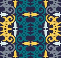 seamless patern of dayak ethnic pattern.traditional Indonesian fabric motif.borneo pattern. vector design inspiration. Creative textile for fashion or cloth
