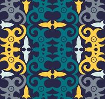 seamless patern of dayak ethnic pattern.traditional Indonesian fabric motif.borneo pattern. vector design inspiration. Creative textile for fashion or cloth