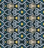 seamless patern of dayak ethnic pattern.traditional Indonesian fabric motif.borneo pattern. vector design inspiration. Creative textile for fashion or cloth