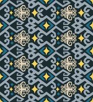 seamless patern of dayak ethnic pattern.traditional Indonesian fabric motif.borneo pattern. vector design inspiration. Creative textile for fashion or cloth