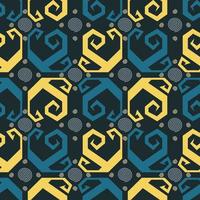 seamless patern of dayak ethnic pattern.traditional Indonesian fabric motif.borneo pattern. vector design inspiration. Creative textile for fashion or cloth