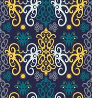 seamless patern of dayak ethnic pattern.traditional Indonesian fabric motif.borneo pattern. vector design inspiration. Creative textile for fashion or cloth