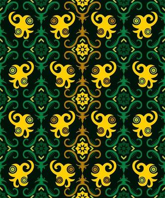 seamless patern of dayak ethnic pattern.traditional Indonesian fabric motif.borneo pattern. vector design inspiration. Creative textile for fashion or cloth