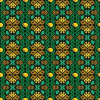 patrón sin costuras de patrón étnico dayak.motivo de tela indonesia tradicional.patrón de borneo. inspiración de diseño vectorial. textil creativo para moda o tela vector