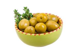 Green gigant olives photo