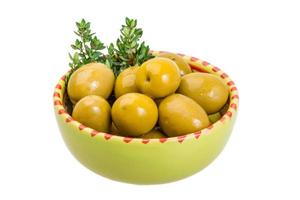 Green gigant olives photo