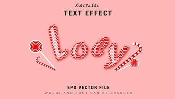 loy text effect vector