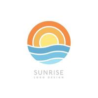 Sunrise creative logo vector for business