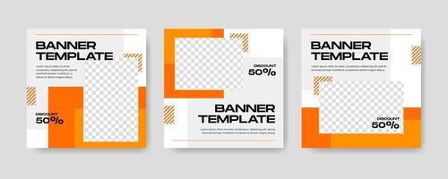 Unique Modern Editable Social Media banner template. Anyone can use this Easy Design Promotion web banner for social media. Modern elegant sales and discount promotions - Vector. vector