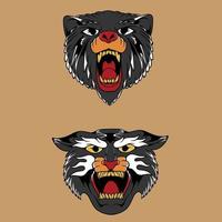 tiger oldschool style vector which is suitable for sticker packing and other needs