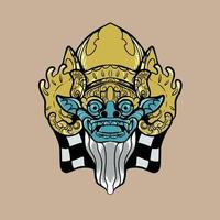 barong vector illustration is suitable for t-shirt branding, advertising and other uses