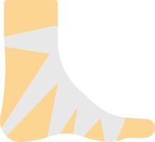 Foot bandage vector illustration on a background.Premium quality symbols.vector icons for concept and graphic design.