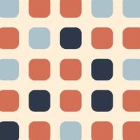 Geometric abstract pattern in retro colors or modern vintage colors. Vector illustration