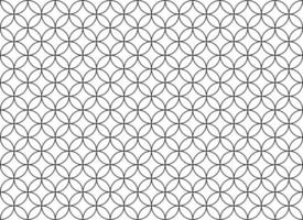 Seamless overlapping pattern. Vector illustration