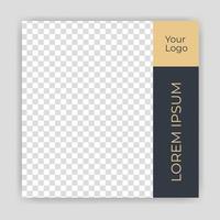 Unique Modern Editable Social Media banner template. Anyone can use this Easy Design Promotion web banner for social media. Modern elegant sales and discount promotions - Vector. vector