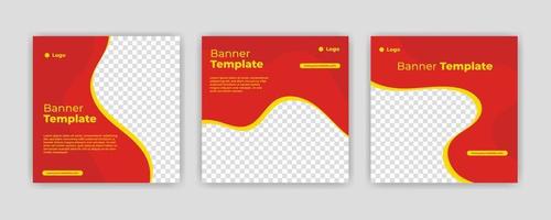 plantilla de banner de redes sociales editable moderna única. cualquiera puede utilizar este sencillo banner web de promoción de diseño para redes sociales. promociones modernas y elegantes de rebajas y descuentos - vector. vector