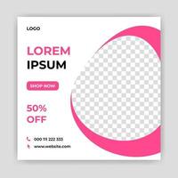 Unique Modern Editable Social Media banner template. Anyone can use this Easy Design Promotion web banner for social media. Modern elegant sales and discount promotions - Vector. vector