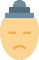 Mental sick vector illustration on a background.Premium quality symbols.vector icons for concept and graphic design.