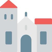 ilustración de vector de iglesia en un fondo. símbolos de calidad premium. iconos vectoriales para concepto y diseño gráfico.