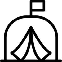 ilustración vectorial de campamento en un fondo. símbolos de calidad premium. iconos vectoriales para concepto y diseño gráfico. vector