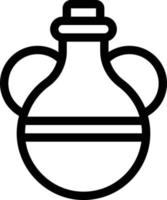 ilustración de vector de botella en un fondo. símbolos de calidad premium. iconos vectoriales para concepto y diseño gráfico.