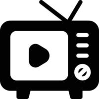 ilustración de vector de video de televisión en un fondo. símbolos de calidad premium. iconos vectoriales para concepto y diseño gráfico.