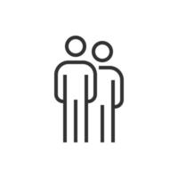 people group icon line business vector