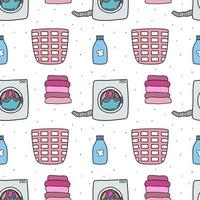 Washing clothes against a seamless background. Wrapping paper pattern. Patterns for decoration. vector