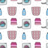 Washing clothes against a seamless background. Wrapping paper pattern. Patterns for decoration. vector