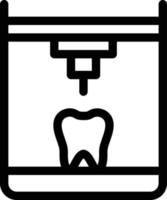 ilustración vectorial de dientes en un fondo. símbolos de calidad premium. iconos vectoriales para concepto y diseño gráfico. vector