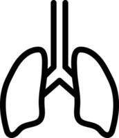 ilustración vectorial de pulmones en un fondo. símbolos de calidad premium. iconos vectoriales para concepto y diseño gráfico. vector