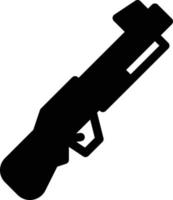 Ilustración de vector de rifle en un fondo. Símbolos de calidad premium. Iconos vectoriales para concepto y diseño gráfico.