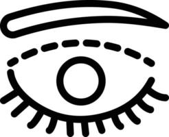 ilustración de vector de cirugía ocular en un fondo. símbolos de calidad premium. iconos vectoriales para concepto y diseño gráfico.