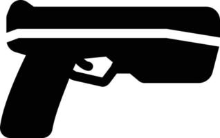 ilustración de vector de pistola en un fondo. símbolos de calidad premium. iconos vectoriales para concepto y diseño gráfico.