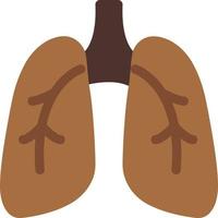 ilustración vectorial de pulmones en un fondo. símbolos de calidad premium. iconos vectoriales para concepto y diseño gráfico. vector