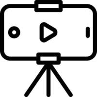 ilustración de vector de contenido de video en un fondo. símbolos de calidad premium. iconos vectoriales para concepto y diseño gráfico.