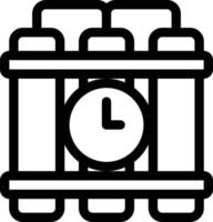 time bomb vector illustration on a background.Premium quality symbols.vector icons for concept and graphic design.