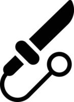 ilustración de vector de cuchillo en un fondo. símbolos de calidad premium. iconos vectoriales para concepto y diseño gráfico.